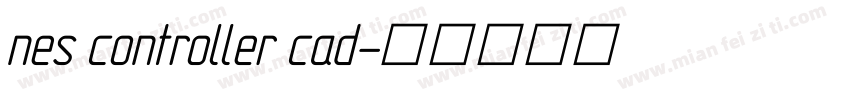 nes controller cad字体转换